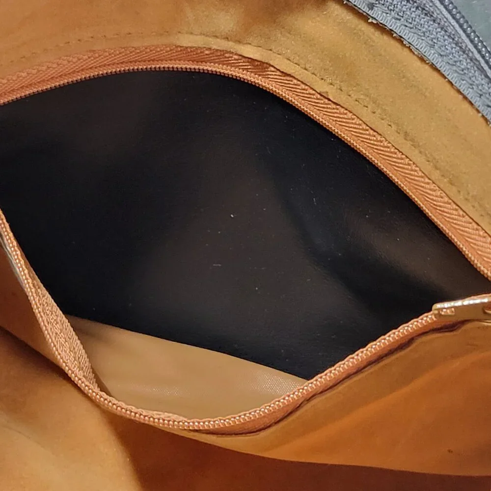 Vintage Leather Mimo Sacs Purse with Folded Layers - Grey - Picture 7 of 14